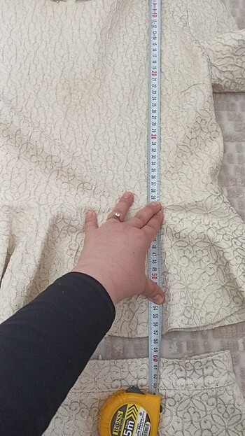 Simli krem renk ikili takım - Görsel 10