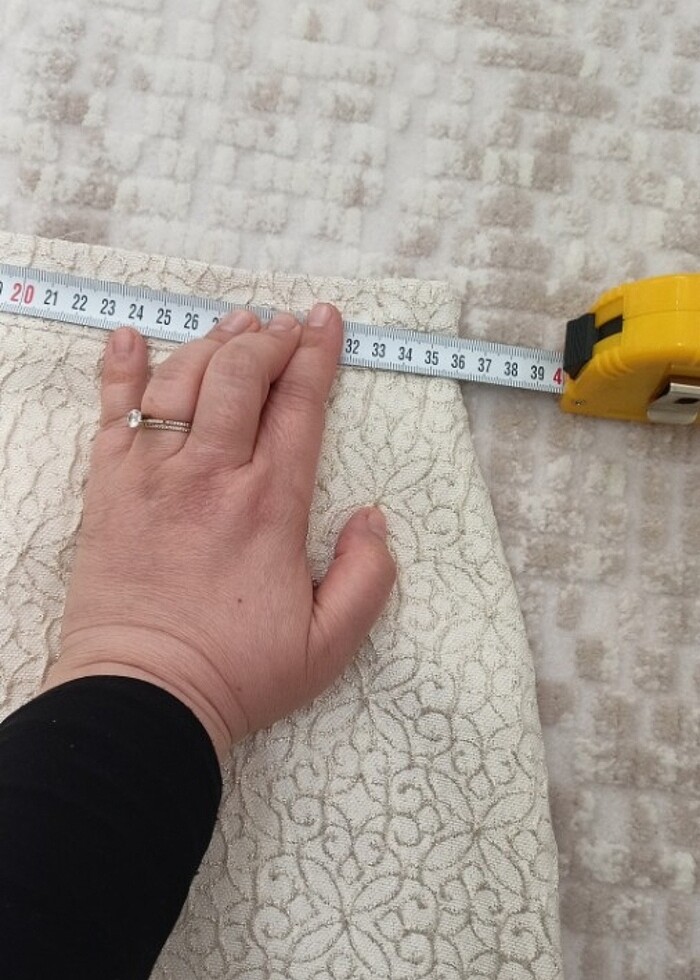 Simli krem renk ikili takım - Görsel 4