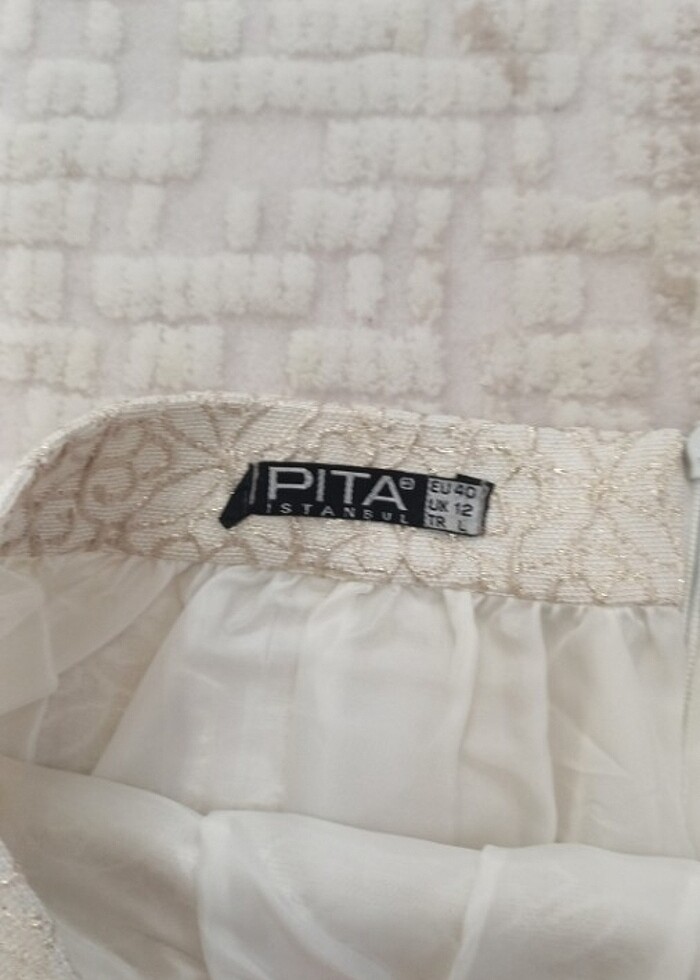 Simli krem renk ikili takım - Görsel 5