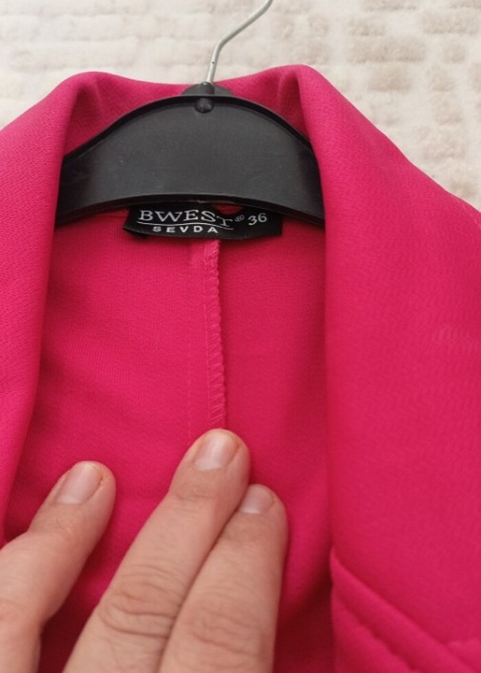 Pembe şık yelek  - Görsel 5