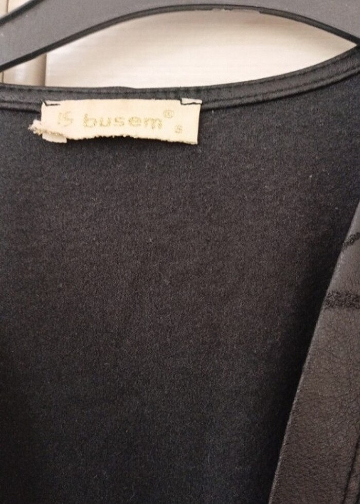 Beli kuşaklı uzun deri yelek  - Görsel 2