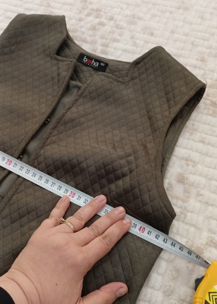 İçi ful astarlı yelek  - Görsel 4