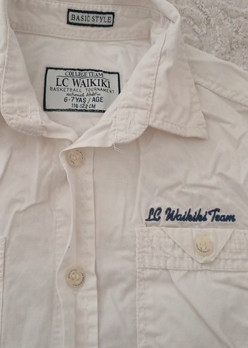 LC Waikiki Erkek Çocuk Beyaz Kısa Kollu Gömlek