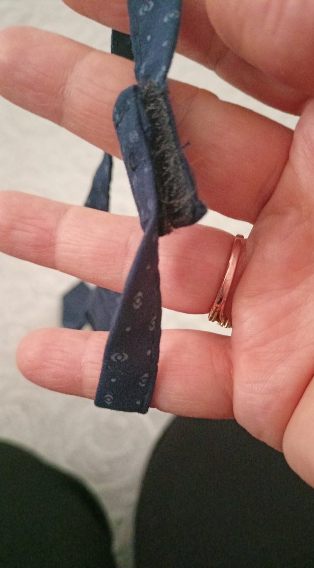 Desenli Mavi Erkek çocuk Kravat - Görsel 3