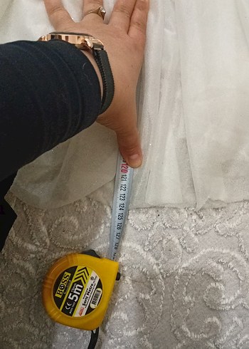 10 Yaş Beden Uzun elbise kırık beyaz
