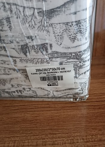 Beden Gri Fermuarlı çantalı flanel nevresim seti