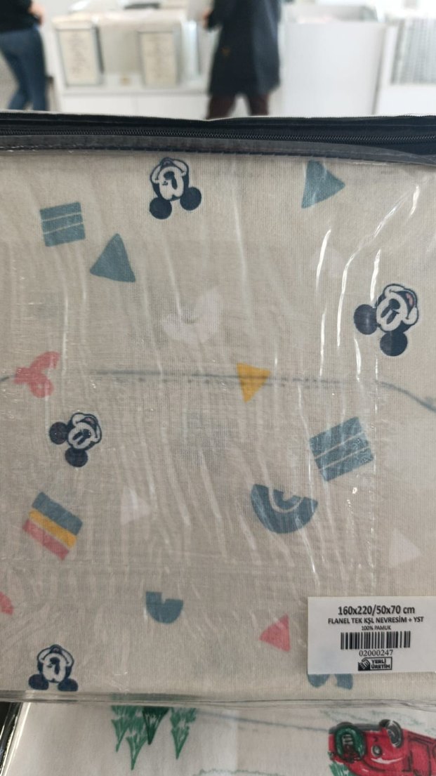 Beyaz Pastel Desenli Çocuk nevresim seti - Görsel 3