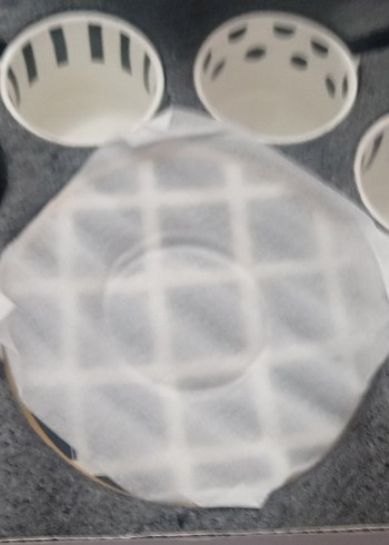 Beyaz Gri Puantiyeli Bohem fincan Seti marka karaca - Görsel 2