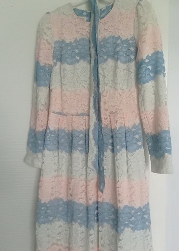 Bohem Tarz Uzun Dantel Elbise - Görsel 3