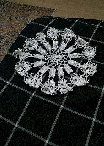 Beyaz Nakışlı Bohem Dekoratif Dantel