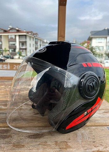 Siyah Erkek Motosiklet Kaskı