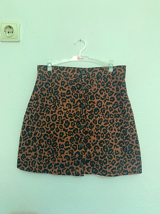 Leoparlı mini etek