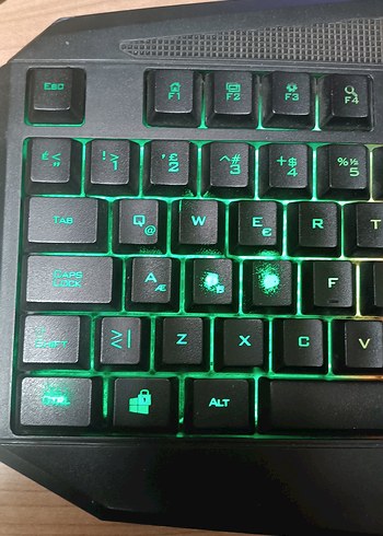 Renkli LED aydınlatmalı RGB klavye - Görsel 6