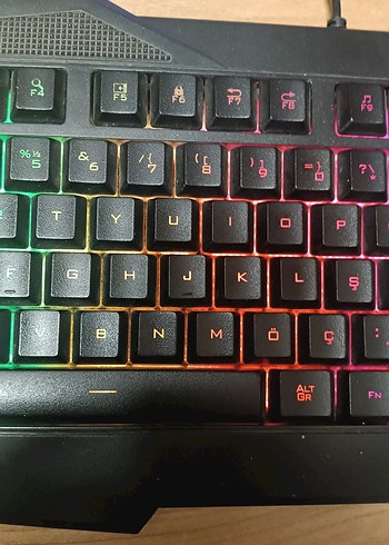 Renkli LED aydınlatmalı RGB klavye - Görsel 7