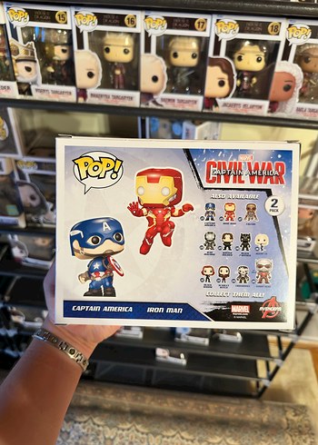 Funko Pop Captain America vs Iron Man Civil War Figürü - Görsel 4