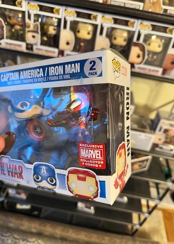 Funko Pop Captain America vs Iron Man Civil War Figürü - Görsel 2