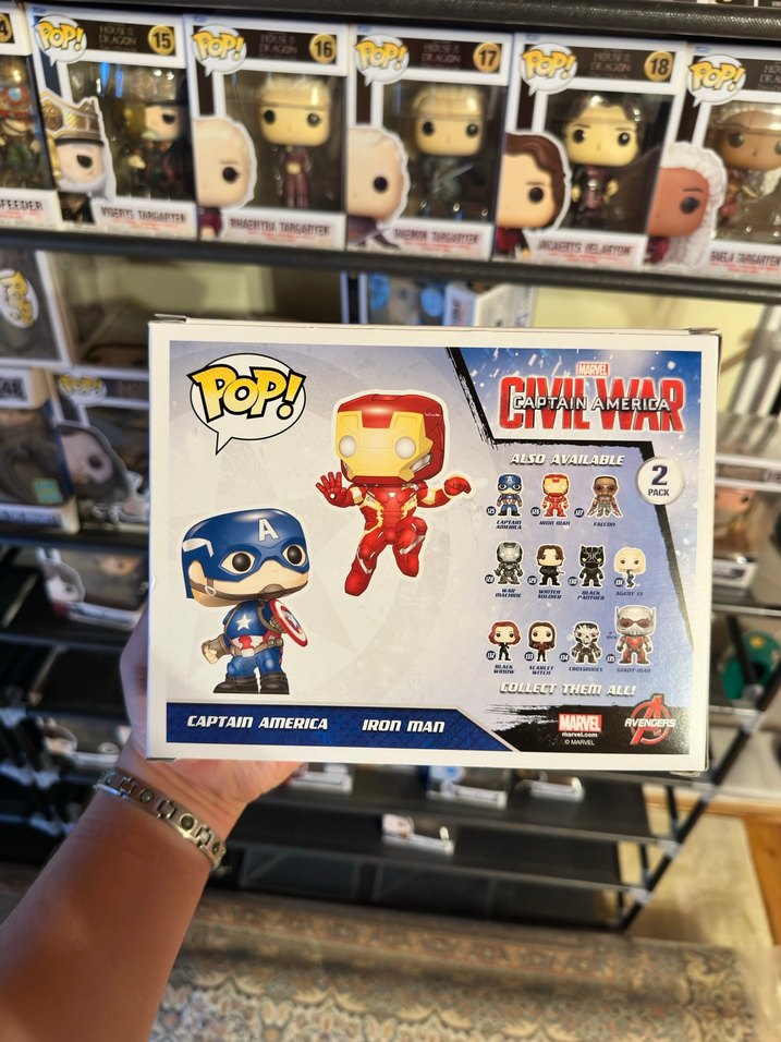 Funko Pop Captain America vs Iron Man Civil War Figürü - Görsel 4