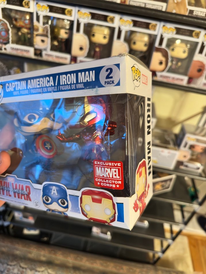 Funko Pop Captain America vs Iron Man Civil War Figürü - Görsel 2