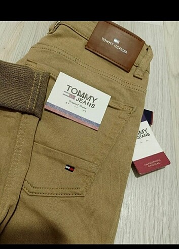 32 Beden sarı Renk Tommy erkek pantolon 