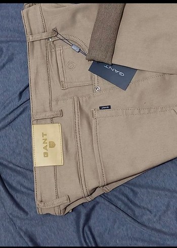 GANT Bej Regular Fit Denim Erkek Pantolon