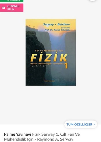 Fizik 1 - Serway Beichner palme - Görsel 2