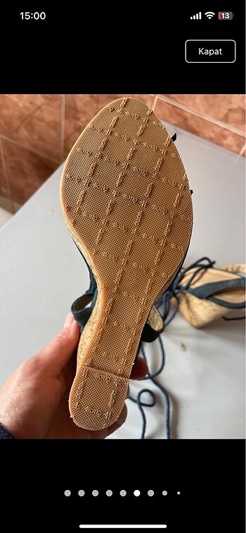 37 Beden Dolgu topuklu ayakkabı