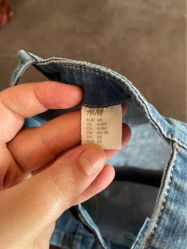 3-6 Ay Beden Kız bebek kot elbise