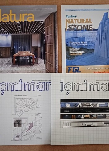 Mimarlık, İçmimarlık ve doğal taş dergileri