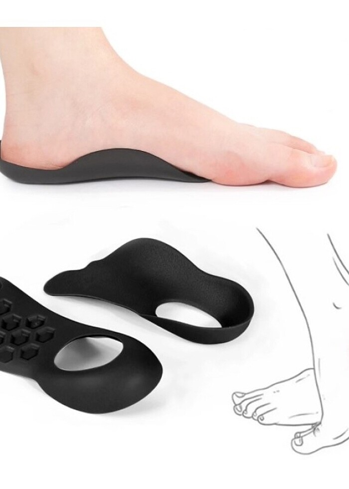 Esnek Düz Taban Düzeltici Topuk Yastığı - Görsel 4