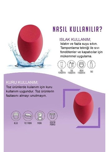 Renkli Makyaj Sünger Seti MUJGAN - Görsel 5