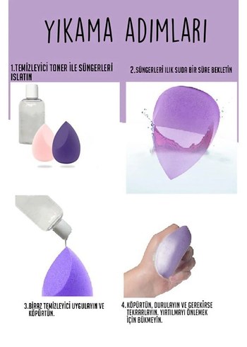 Renkli Makyaj Sünger Seti MUJGAN - Görsel 4