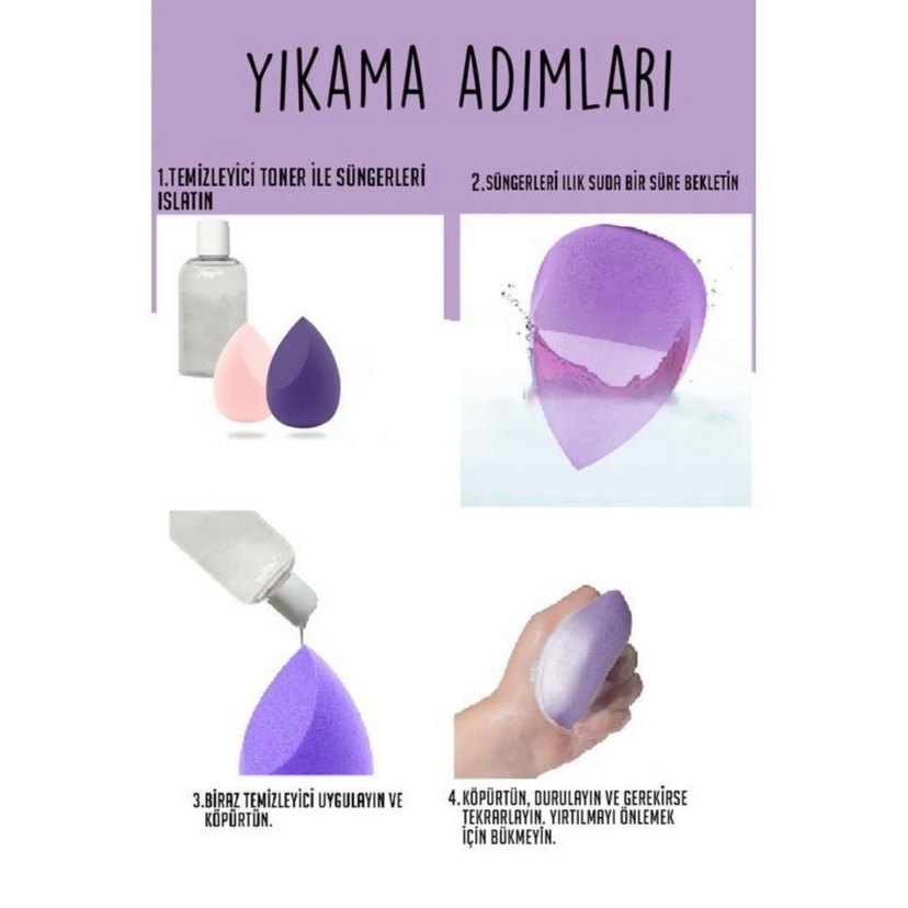 Renkli Makyaj Sünger Seti MUJGAN - Görsel 4