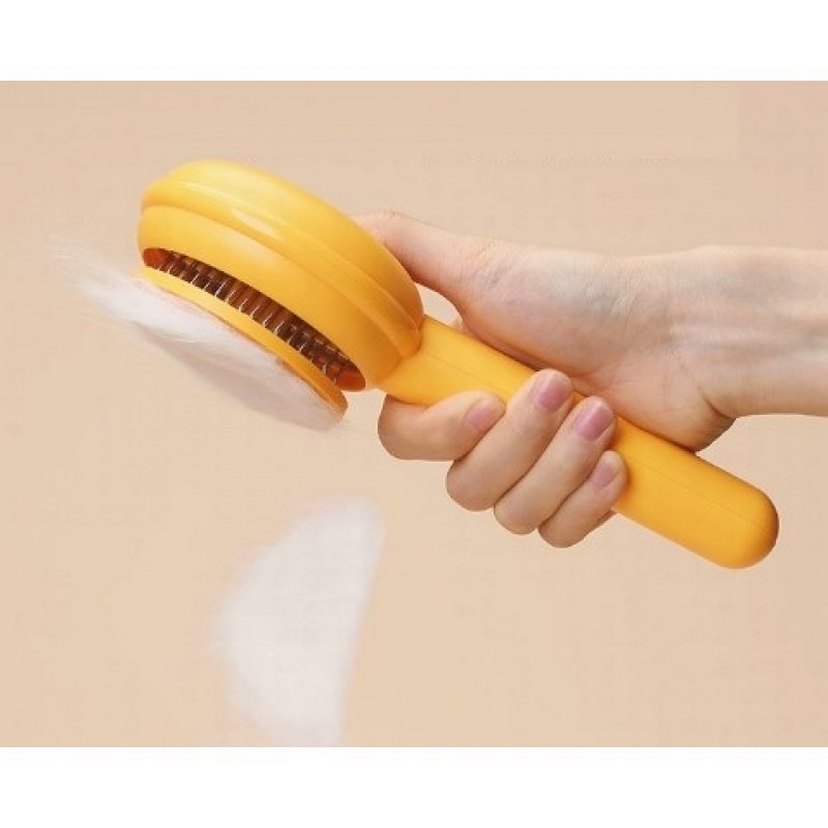 Hamburger Şekilli Otomatik Temizlenen Evcil Hayvan Tarağı - Görsel 5