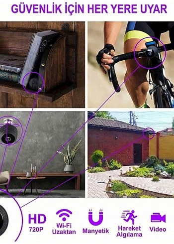 Mini HD Wi-Fi Güvenlik Kamerası - Görsel 6