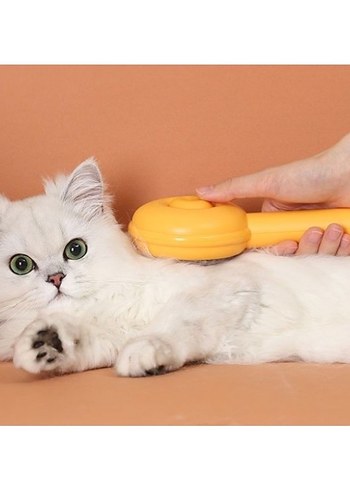 Hamburger Şekilli Otomatik Temizlenen Evcil Hayvan Tarağı - Görsel 3