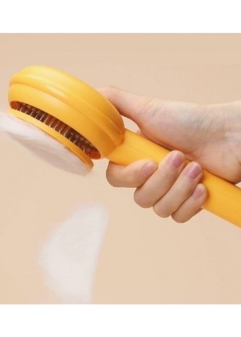 Hamburger Şekilli Otomatik Temizlenen Evcil Hayvan Tarağı - Görsel 5