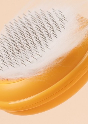 Hamburger Şekilli Otomatik Temizlenen Evcil Hayvan Tarağı - Görsel 2