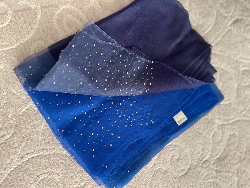 Kadın renk renk şal hepsi beraber - Görsel 5