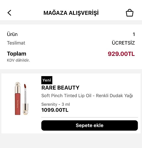 RARE BEAUTY LIP OIL SERENITY - Görsel 5