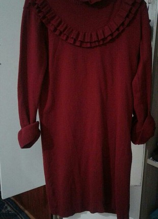 bordo kışlık tunik
