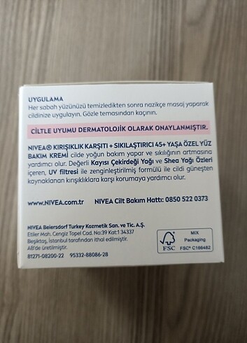  Beden Nivea kırışık karşıtı + sıkılaştırıcı