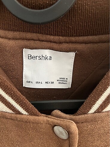 l Beden kahverengi Renk Bershka kolej ceket