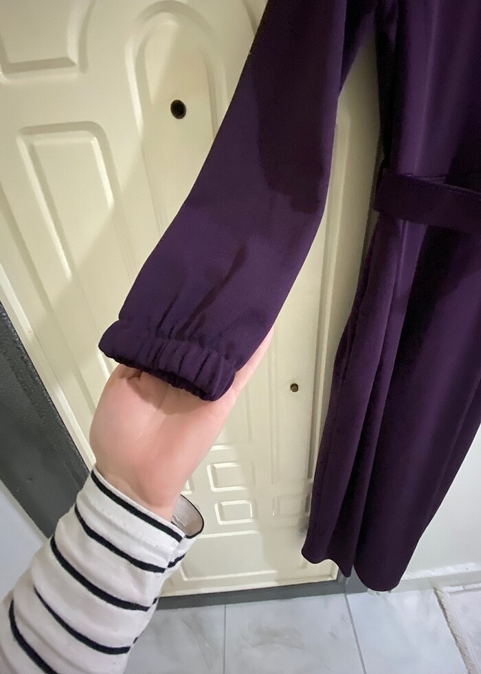 Günlük likrali elbise - Görsel 3