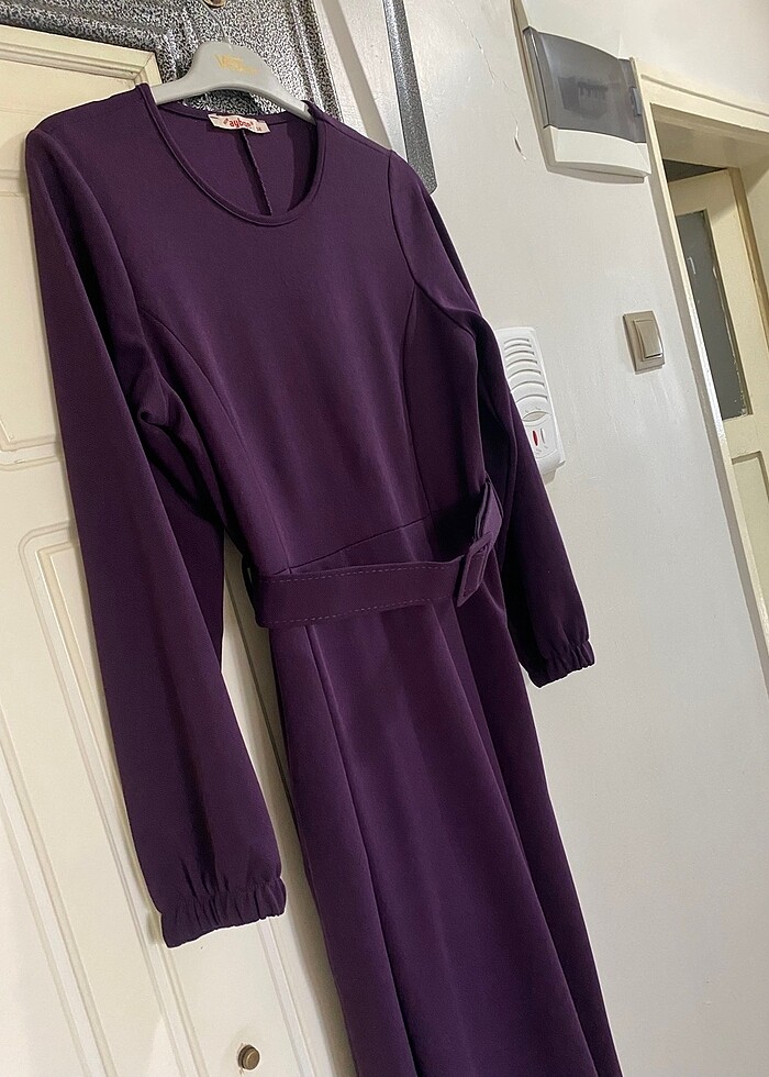 Günlük likrali elbise - Görsel 5