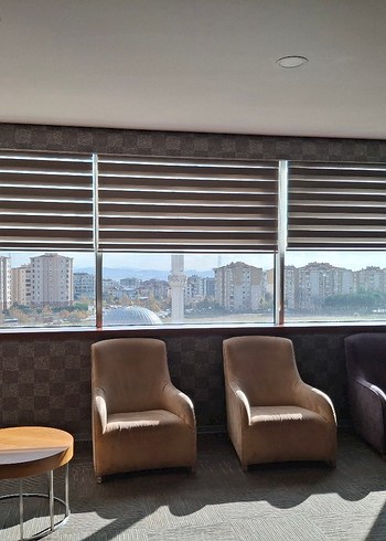 Beden 150 x 200 Modern Siyah Çizgili Stor Perde