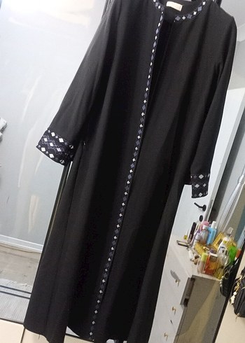 Siyah Nakışlı Uzun kap oldukça kalın kışlık tır - Görsel 2