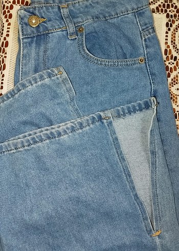Mavi Renkli Kadın Denim Pantolon