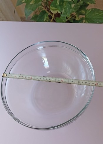 Beden Şeffaf Cam Kase 30 Cm Çapında
