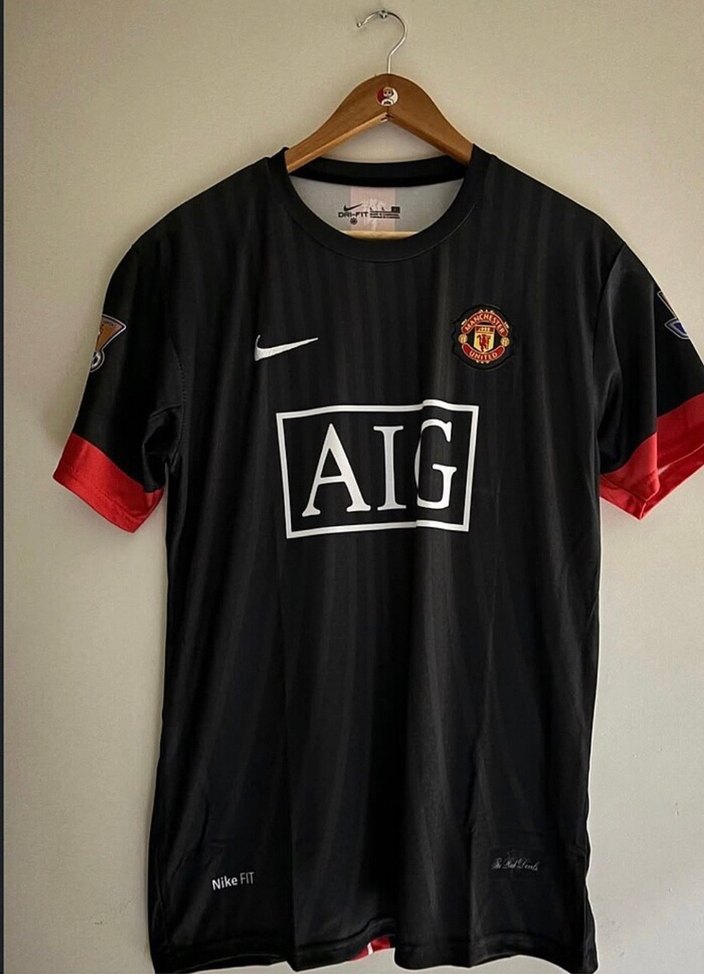 Erkek Siyah Ronaldo Baskılı Kısa Kollu Forma - Görsel 2