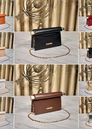 Jacquemus Zincir Detaylı Altın Deri Kadın Çanta